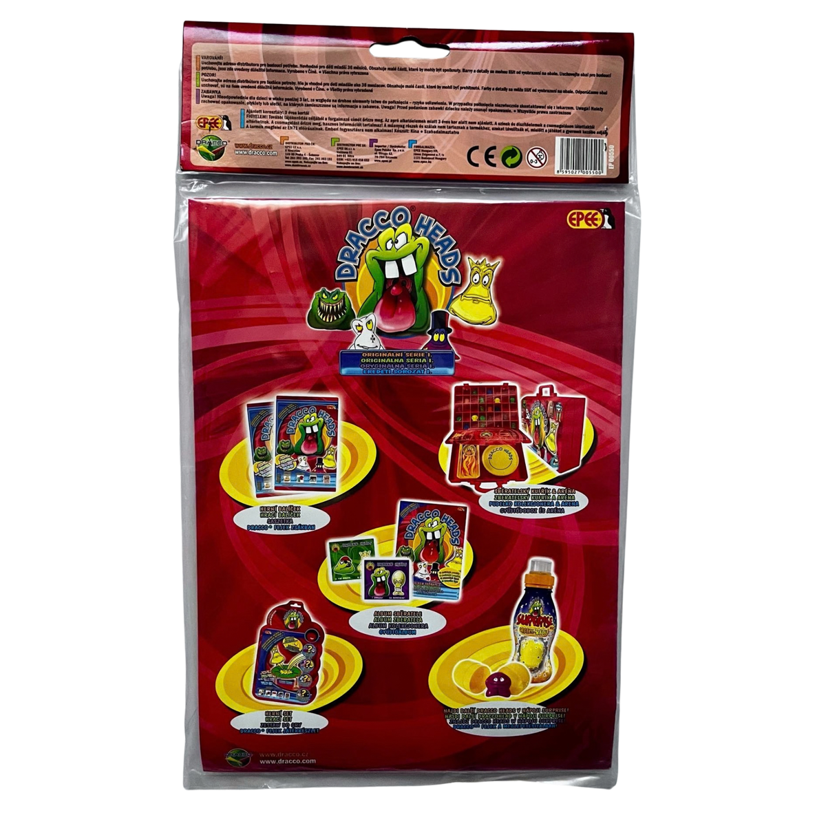 Dracco Heads NEW Sealed Collector's Album + Mystery Pack – 1999 – Gogo's Crazy Bones