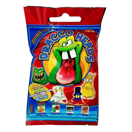 Dracco Heads NEW Sealed Pack – 3 Figures – 1999 – Gogo's Crazy Bones