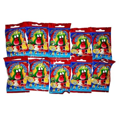 Dracco Heads 10x NEW Sealed Packs – 3 Figures Per Pack – 1999 – Gogo's Crazy Bones